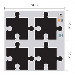 Dekorativna naljepnica - puzzle - školska ploča