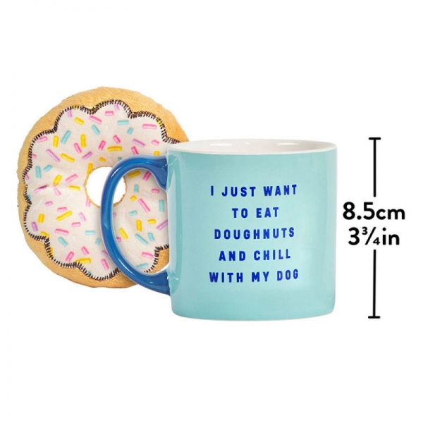 W&W - Poklon set šalica i igračka za psa donut