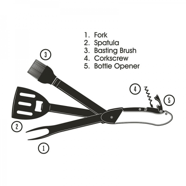 Gentlemen's Hardware - Multifunkcionalni set za roštilj No. 274