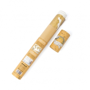 Luckies - Karta svijeta strugalica žuta - putna