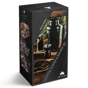 Darilni paket Deluxe - set za koktajle in dimilnik