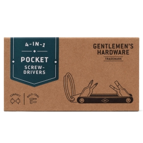 Gentlemen's Hardware – Žepni komplet s odvijači 4u1