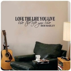 Nalepka – Love The Life – Bob Marley