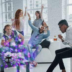 LED projektor/zvočnik