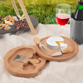 Set za sir z noži – zložljiv 4 kos