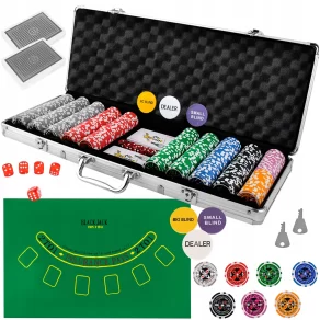 Darilni set za poker 500 žetonov
