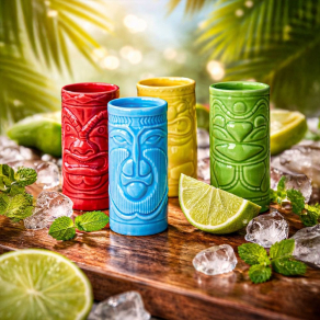 Tiki kozarčki za žgane pijače, 4 kosi