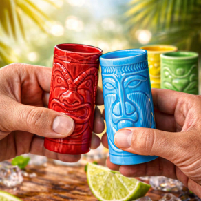 Tiki kozarčki za žgane pijače, 4 kosi
